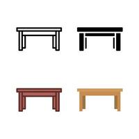 A broad collection of table icons, encompassing coffee tables, side tables, and accent tables for various room settings. vector