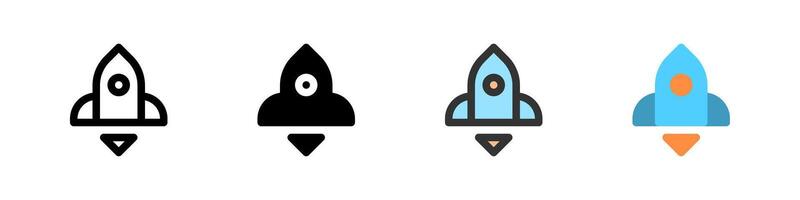 Icon set for boost. Ideal for apps, performance tools, or games. vector