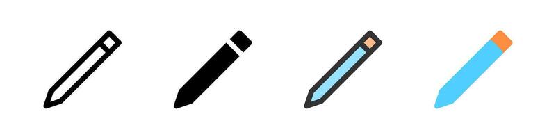 Icon set for edit. Perfect for apps, text editors, or content creation. vector
