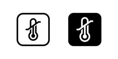 Icons for temperature limitation, essential for indicating required temperature ranges for sensitive goods during transport and storage, often seen on food and pharma packaging. vector