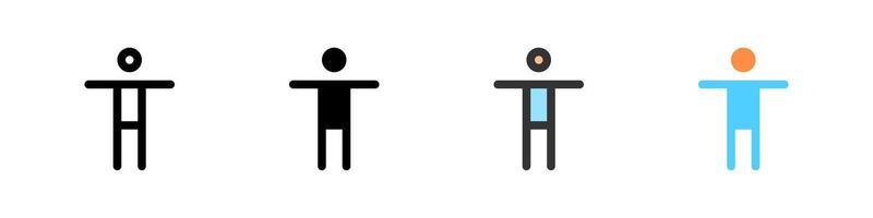 Icon set for accessibility. Ideal for UI design, apps, or signage. vector