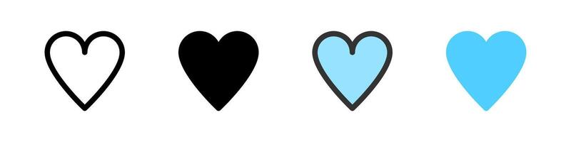 Icon set for favorite. Great for apps, bookmarks, or user preferences. vector