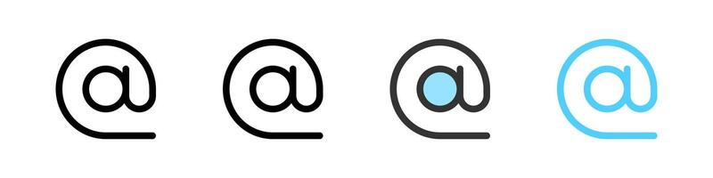 Icon set for email. Ideal for communication apps or messaging interfaces. vector