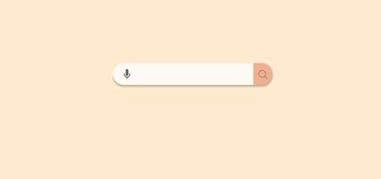 Search bar template for website. Navigation search for browser. Realistic 3d arrow, cursor. vector