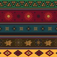 unique traditional own custom made floral tribal pattern ethnic ornaments arts pattern wallpaper colourful background suitable for textile printing vector