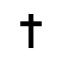 The cross is the principal symbol of Christianity, the Christian cross representing the crucifixion of Jesus. vector