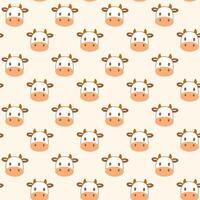 Simple cow pattern background vector