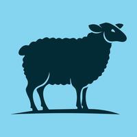 Sheep silhouette design isolated vector