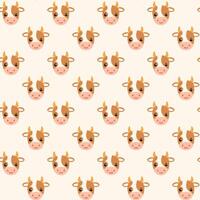 Simple cow pattern vector