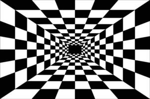 Perspective of black and white squares, Abstract perspective geometric chess background. Perspective Geometric. a black and white checkered pattern. design in trendy style vector