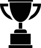 trophy icon, winner trophy icon, design in trendy flat style, black and white trophy cup icon on a white background vector