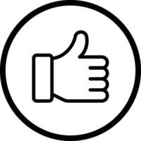 Best practice icon. icon of a thumb up. like design in trendy style. vector