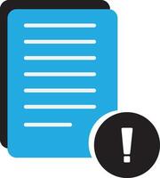 Minimalist Blue Info File Icon, Essential Document Representation vector