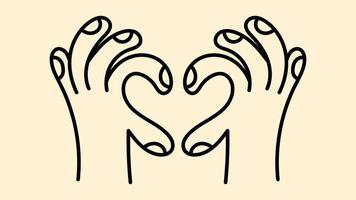 Hand-drawn hands and gesture doodle icons in clean outline style. Ideal for posters, digital graphics, and branding templates. vector