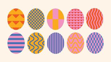 groovy minimal story backgrounds vertical illustration pack with abstract graphics, ideal for story design, social media text overlays, and trendy digital layouts. vector