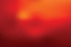 Vibrant abstract red background with smooth soft mesh gradient and glowing orange yellow bokeh lights vector