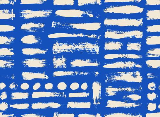 White seamless pattern texture. Grunge brush stroke. Geometric simple print. Abstract geometric ornament. Bold lines. Distressed texture of background, poster, weaving fabric, social media.