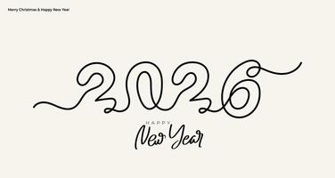 2026 Happy New Year logo text design. Set of 2026 number design template. Christmas set of 2026 Happy New Year. illustration labels logo for diaries, notebooks, calendars, social media. vector