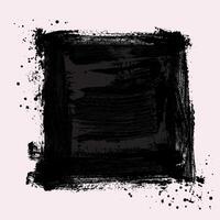 Black frame. Template grunge square texture. Distressed Ink grunge Stain. grunge distressed paint background overlay texture. Graphic patches brush strokes effect background designs element. vector