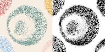 Abstract art background with stain round element design. Painting brush texture decoration with art acrylic poster template. Abstract Background lines, around shapes, pastel color. illustration vector