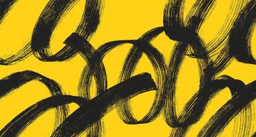 Brush stroke with drips grainy spiral seamless pattern. Grainy brush strokes texture with scattered tiny dots. Distress damaged edge banner with spiral bold line with spray texture. Endless pattern. vector