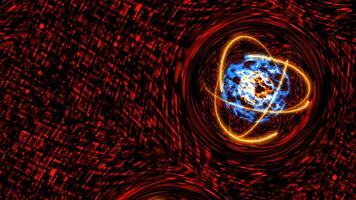 Abstract Representation of Energy Flow and Cosmic Elements in Space video