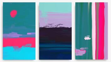 Irregular cross colored hatching strokes on canvas set. Design oil, acrylic paint texture collection. Hand draw abstract grunge backgrounds, light pastel monochrome pattern. Art painting. vector