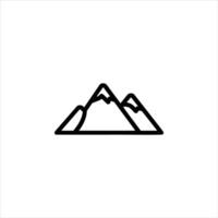 Minimalist Mountain Range vector