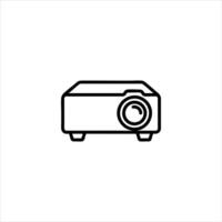 Projector Presentation Line Icon vector