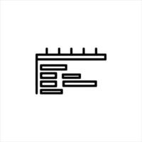 Simple Gantt Chart vector