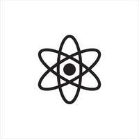 Stylized Atom Physics Science Line Icon vector