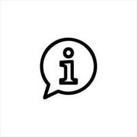 Information Symbol Outline vector