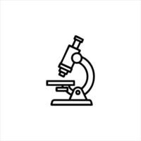 Microscope Science And Research Line Icon vector