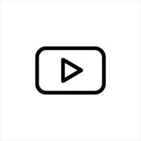minimalist Play Button vector