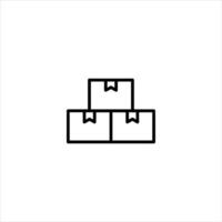 Stacked Moving Boxes For Relocation Storage vector