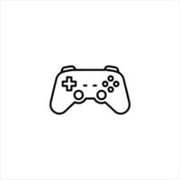 Modern Gamepad Controller Line Art Symbol vector