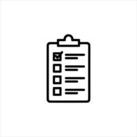 Simple Checklist on Clipboard vector