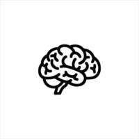 Simple Brain Outline vector