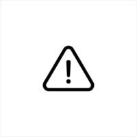 Warning Triangle Alert Line Symbol vector