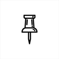 Simple Push Pin vector
