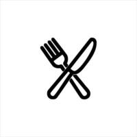 Simple Fork and Knife vector