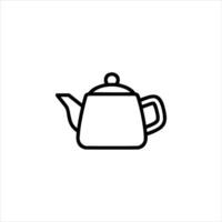 Simple Teapot Outline vector