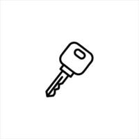 Modern Key Access Outline Symbol vector