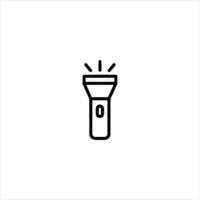 Flashlight Torch For Light And Emergency vector