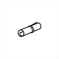 Rolled Blueprint For Architecture And Construction vector