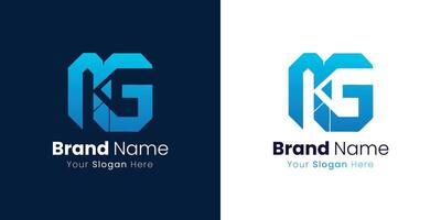 Creative Initials Logo Design Idea for Modern Company Visual Identity Solutions Today vector