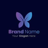 Elegant Butterfly Logo Design with Gradient Colors For Your Unique Brand Identity Needs vector