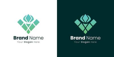 Creative Geometric Shape Logo Design with Modern Elegant Look for Visual Identity vector
