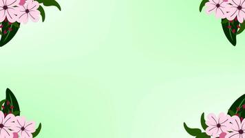 Floral Frame Animation Background For Template Design video