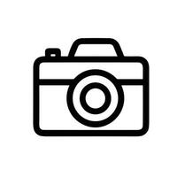 Minimalist Outline Camera Simple Device Icon Graphic Element vector